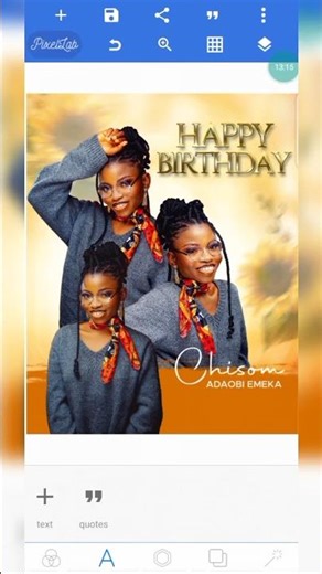 Birthday Flyer Design in PixelLab #birthdaydesign #birthdayflyer #viralshort #shorts