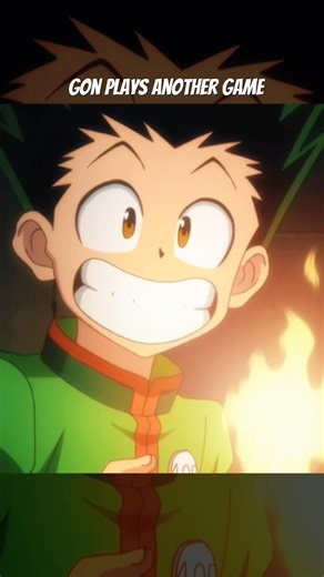 Gon plays with the prisoner, whoever candle goes out first lose #anime #hunterxhunter