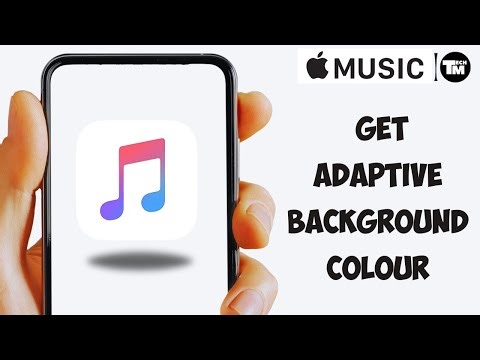 How to get Adaptive Background Colour in Apple Music