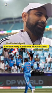 Everybody stay in their own rhythm - Mohammad Shami 🤩💯 Courtesy - Bcci #MohammadShami #viratkohli #rohitsharma #ShubmanGill #ChampionsTrophy2025 | Cric Presenter