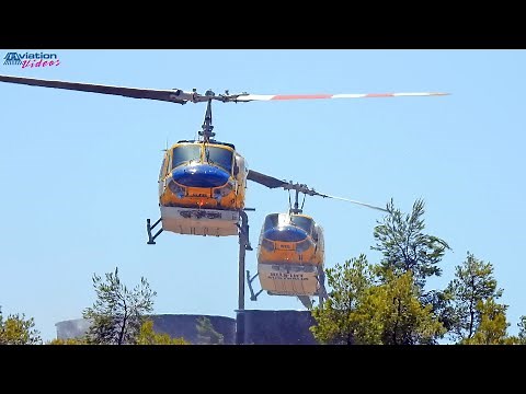 McDermott Aviation Bell 214B Fire Fighting Helicopters in Greece (Air Transportation from Australia)