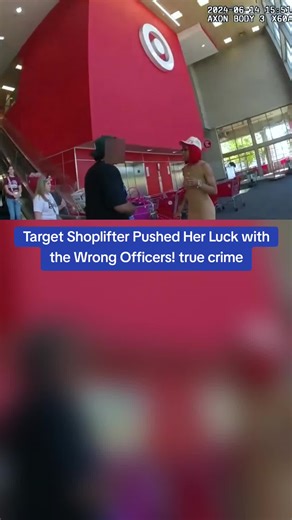 Target Shoplifter Pushed Her Luck with the Wrong Officers! true crime #cops #copsoftiktok
