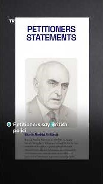 Petition demands UK be accountable for helping to create Israel in Palestine