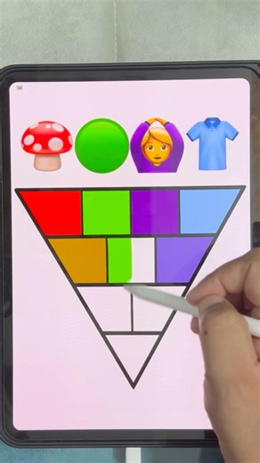 Satisfying emoji mixing color art