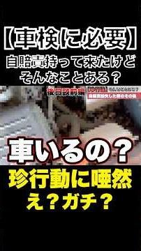[Stunned by bizarre behavior] A customer who brought only paperwork for a vehicle inspection (Fol...