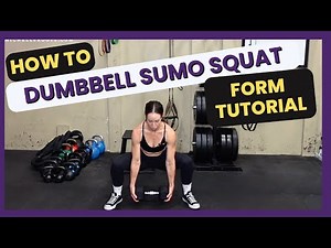 Dumbbell Sumo Squat Exercise Tutorial | Dumbbell Squat