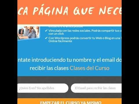 138.- La única página que necesitas en un blog - Página de Captura o Squeeze Page, Opt-in Page, F...