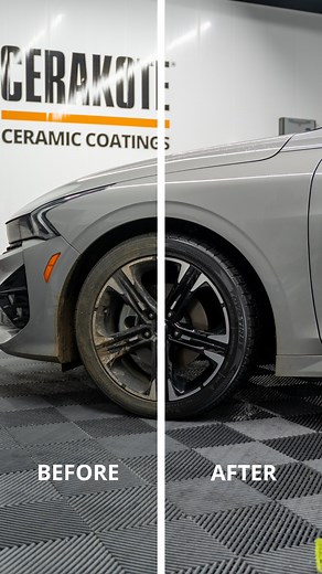 Watch the magic happen 🪄✨ Cerakote Rapid Ceramic Tire Coat - available on Amazon! #cerakote #cerakoteceramiccoatings #autodetailing #ceramiccoating #rctirecoat #tirecoat #tirecoating #beforeandafter | Cerakote Ceramic Coatings