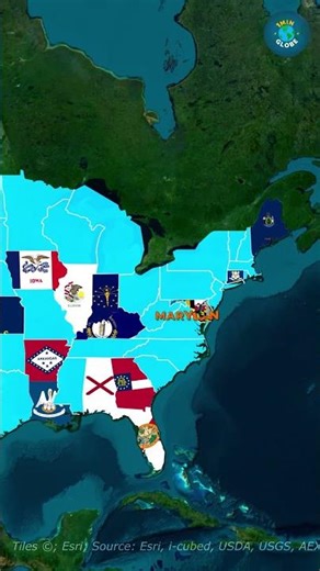 50 USA states 🇺🇸 in Fifty Nifty States Song 🎶