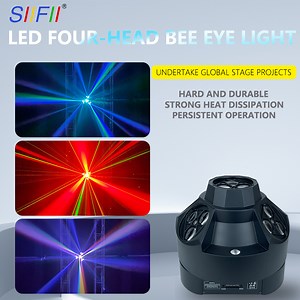 [Hot Item] DMX 512 Control Super Bee Eyes LED Moving Head 4 in 1 Strobe Laser Beam Light