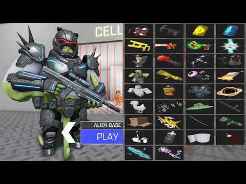 All Items Unlocked ALIEN BARRY'S PRISON RUN OBBY HARD MODE - Roblox Update All Morphs Full Gameplay