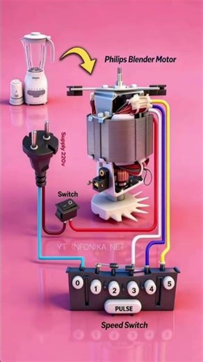 Sistem jalur kabel blender Philips #eletronica #circuit #blender