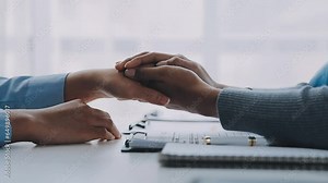 Woman patient visiting female doctor at clinic office. Medical work writes a prescription on a table in a hospital.