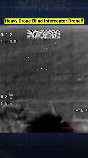 Laser Flash! Ukrainian Heavy Drone Blinds Interceptor with Countermeasure!