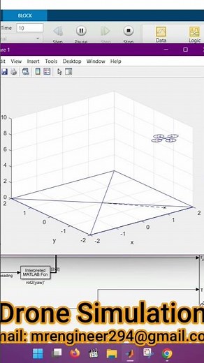 Drone simulation in Matlab | Quadcopter animation |Autonomous Drone