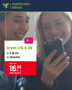 Wow 🤩 Allnet-Flat ✅ 16,99 € statt ❌ 36,99 € mit 6 GB und LTE-Speed im besten Netz! | freenet