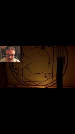 Literally ritual symbols, candles, circles, around every corner and bendy poster, but Henry is still going to ask the guy holding one for help. #Youtube #Gaming #Foryou #Batim #Horror