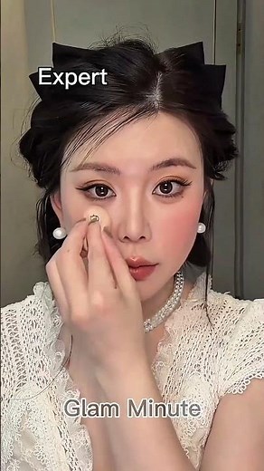 Beginner vs Expert🤫_Blush Placement for High Cheekbones - Transform Your Makeup Game #ootdfashion