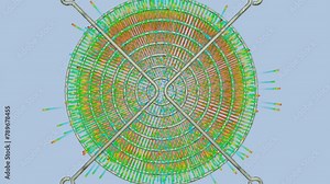 CFD simulation Computational fluid dynamics - fan protector airflow simulation