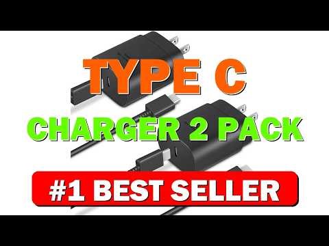 Type C Charger 2-Pack 25W Type C Fast Charging Block with 6ft - B08G4GRQYV
