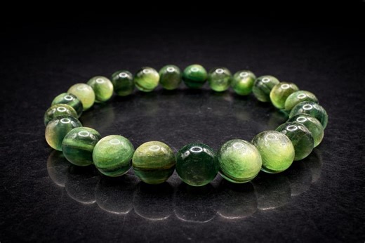 Flash Lepidolite Bracelet 8mm | Handmade Lepidolite Bracelet With Sparkle | Calming Crystal Jewelry | Minimal Gemstone Bracelet - Etsy