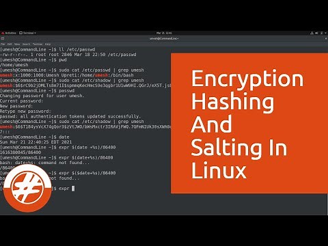 006 - What Are Encryption, Hashing And Salting Techniques | How Does Linux Store Password
