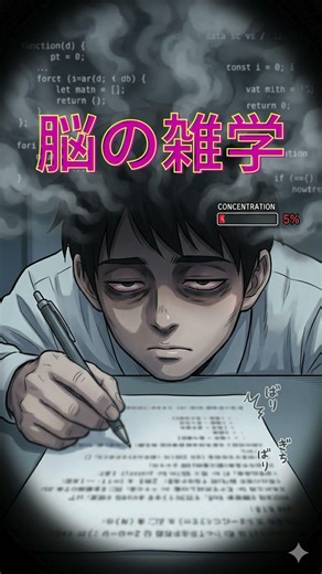 【衝撃】マルチタスクが脳を破壊する？効率を落とす「スイッチング」の正体 #脳科学 #雑学 #集中力 #生産性向上 #YouTubeショート