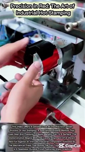 Precision in Red: The Art of Industrial Hot Stamping