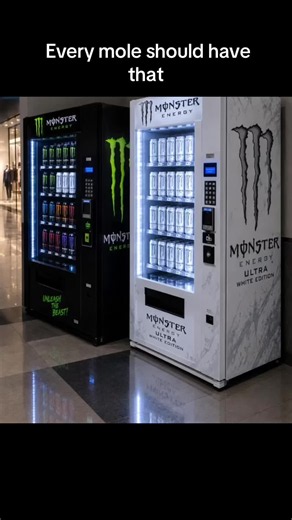 Monster Energy vending machine in mall — POV: find the coolest one