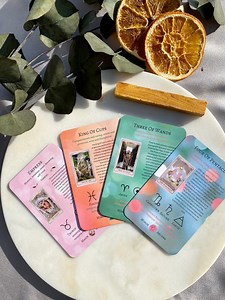 Beginner Tarot Cards With Meanings: Training Deck & Guidebook - Etsy
