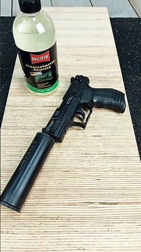 Ballistol P22 Schalldämpfer reinigen #ballistol #knifeskills #army #asmr