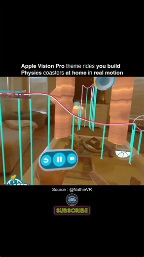Build a Rollercoaster in Your Room 🎢 | Apple Vision Pro #viral #trending #vr #mr #apple #vision #pro