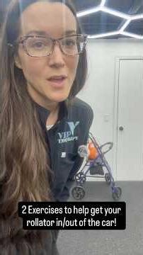 2 exercises to help get your rollator in/out of the car! #strength #seniorcare #eldercare #caregiver