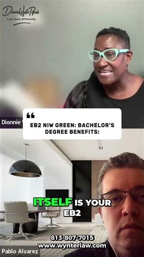 EB2 NIW Green Card: Bachelor's Degree Benefits #shorts