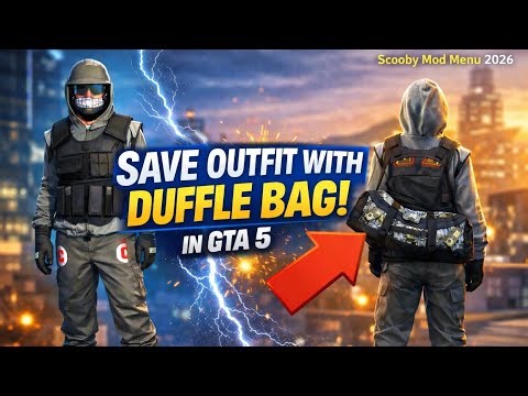 How to Save Duffle Bag Outfit in GTA 5 Online | Scooby Mod Menu 2026 🔥