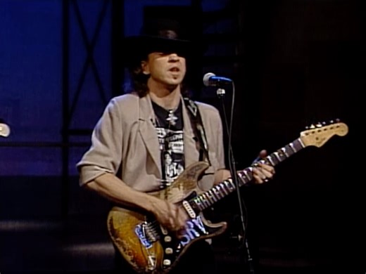 Blues legend Stevie Ray Vaughan performs "Tightrope" | David Letterman
