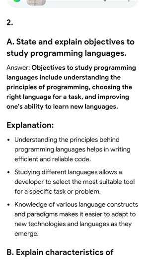 objectives to study programming languages.#clanguage #programming #program #shorts