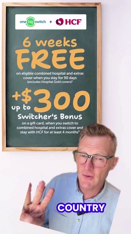 HCF Offers 6 Weeks Free on Combined Hospital Cover