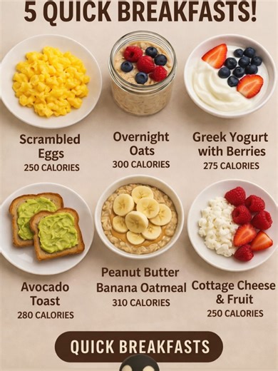 5 Quick & Healthy Weight Loss Breakfasts