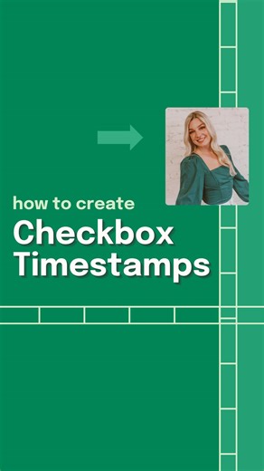 Your Excel Dictionary | How to create automatic checkbox timestamps. ⏱️⁠ ⁠ Comment 'WIZARD' and I'll send you my FREE Excel shortcut guide.⁠ ⁠ #excel #exceltips... | Instagram