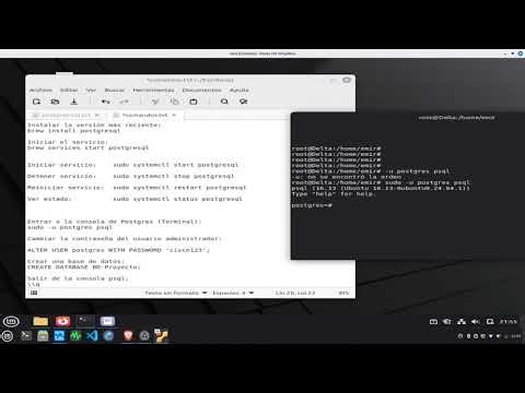 Instalacion basica de Postgres