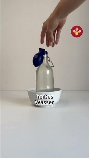 Experiment für Kinder mit heißer Luft | Luftballon bläst sich von alleine auf | zu Hause forschen