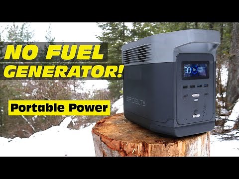 NO FUEL Generator! - Renewable portable power EcoFlow Delta Solar Generator