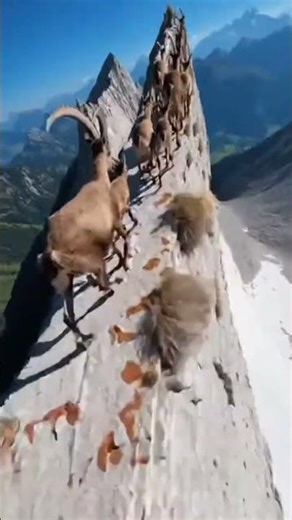 A Mountain Goat at Breath-Taking Heights