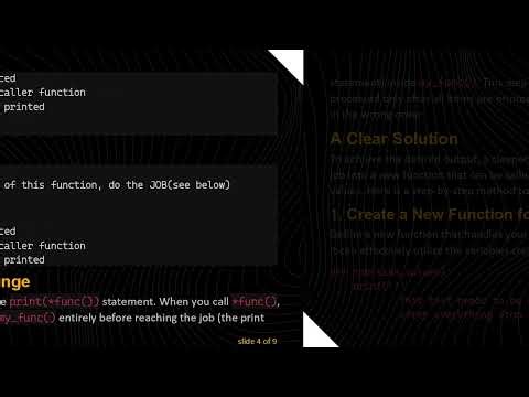 How to Execute Code After a Python Function Call