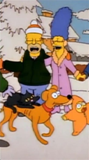 The Simpsons (1990) Clip - White Christmas ❄️☃️ #homersimpson #bartsimpson