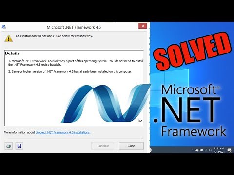[SOLVED] Your installation will not occur .net framework