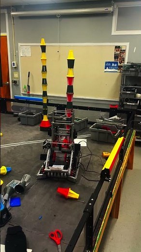 Vex V5 Override Cascade Lift #CascadeLift, #Override, #Vex, #earlyseason, #robotics, #lift