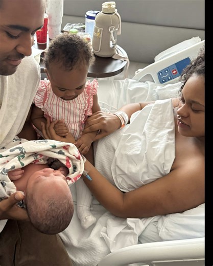 Sister Meets Her Baby Brother for the First Time