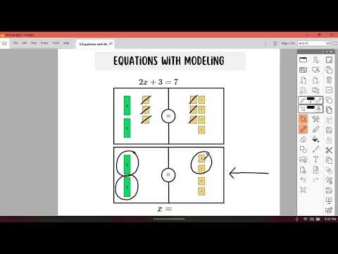 Modeling Equations Instructional Video